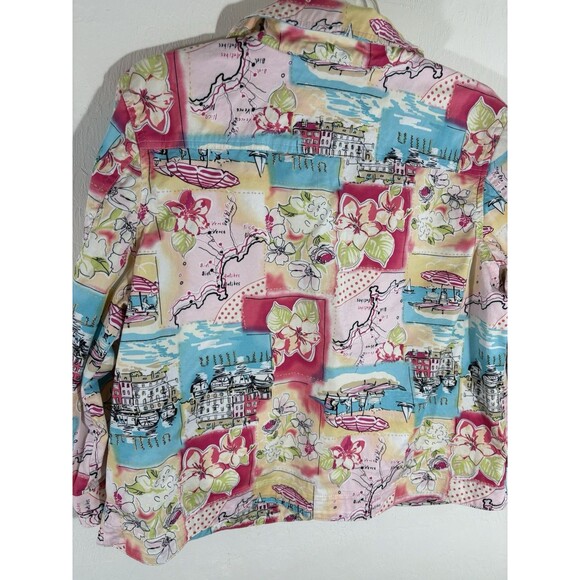 Christopher & Banks Women’s Travel Leisure Shirt Jacket w/Gold Buttons - Sz XL - Picture 5 of 9